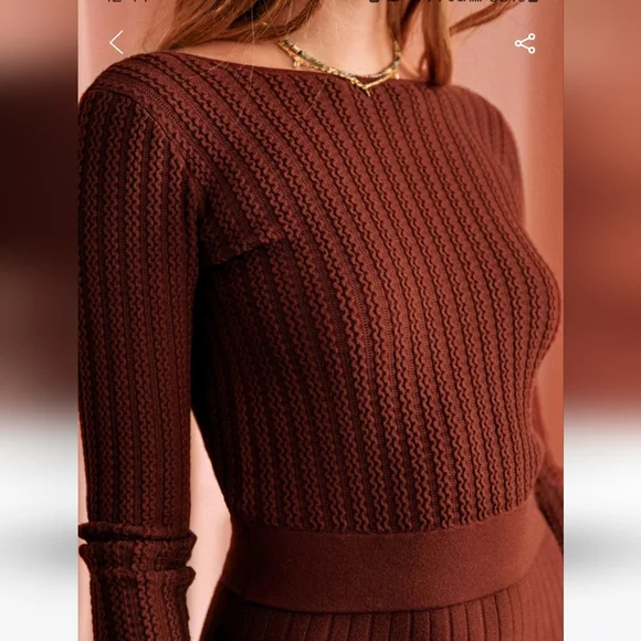 Sezane Flavie Midi Long Sleeve Dress - Picture 6 of 14